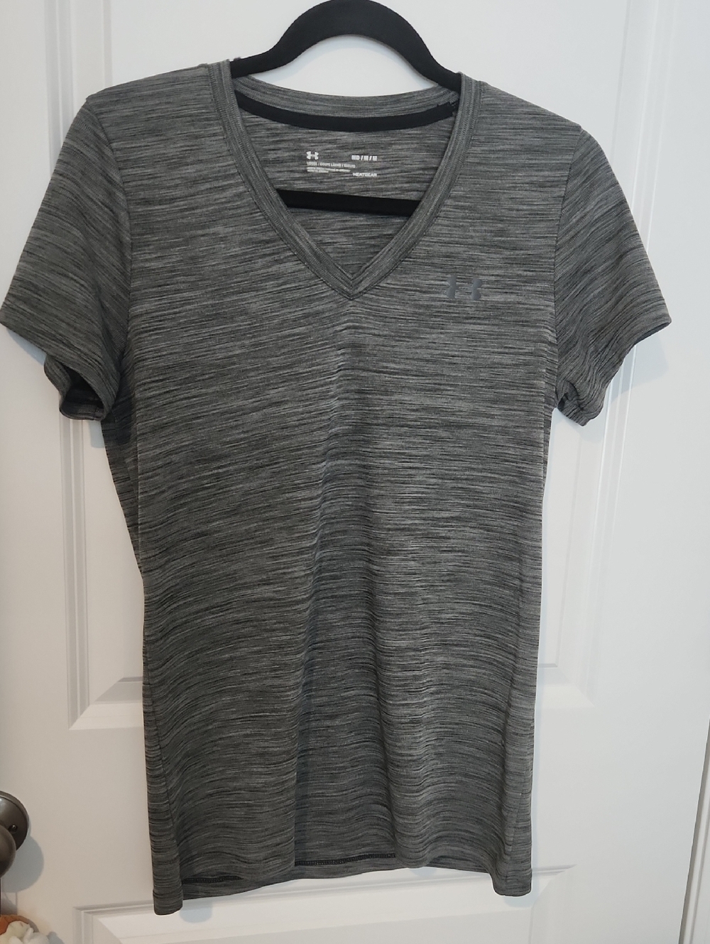 Under Armour Gray Marled V-Neck Performance Shirt